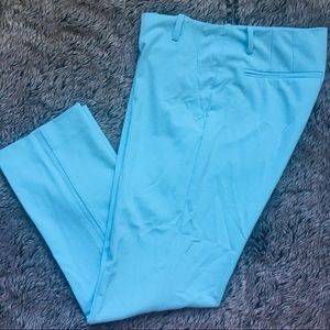 New York & Company sky blue color stretch ankle length pants size 2